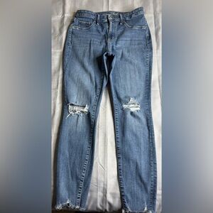 Universal Thread Light Blue Distressed Skinny Jeans